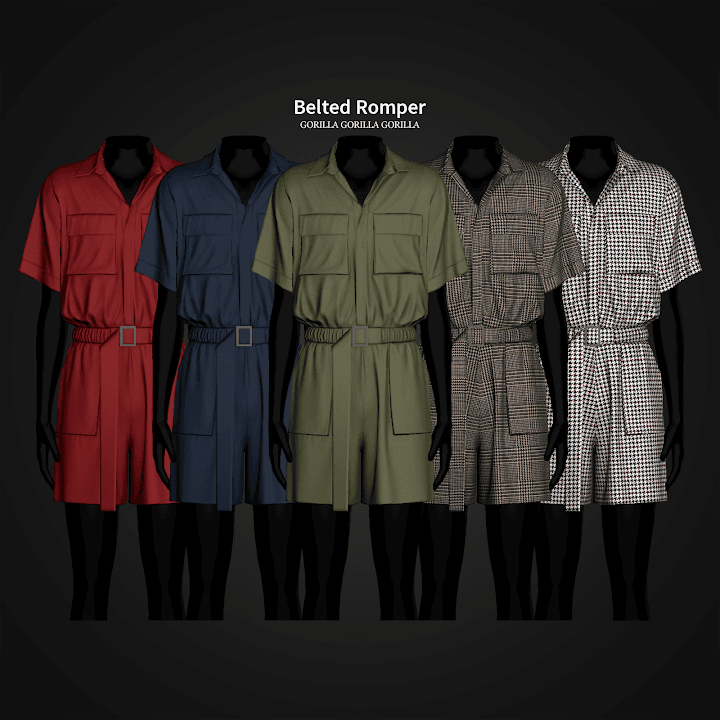 Мужской ромпер Belted Romper